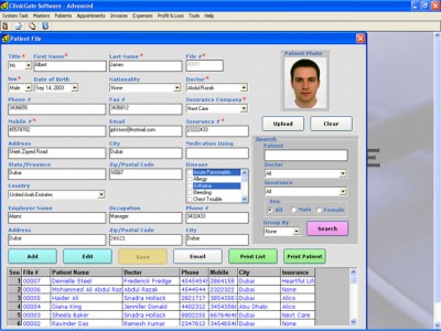 ClinicGate Advanced 2006 screenshot ClinicGate Advanced 2006 screenshot