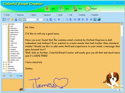 Colorful Email Creator 1.9 screenshot Colorful Email Creator 1.9 screenshot