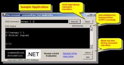 commandLine .NET 1.0.0.8 screenshot commandLine .NET 1.0.0.8 screenshot