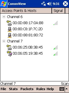 CommView for WiFi PPC 1.0 screenshot CommView for WiFi PPC 1.0 screenshot