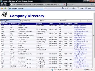 Company Directory 2.0.1 screenshot Company Directory 2.0.1 screenshot
