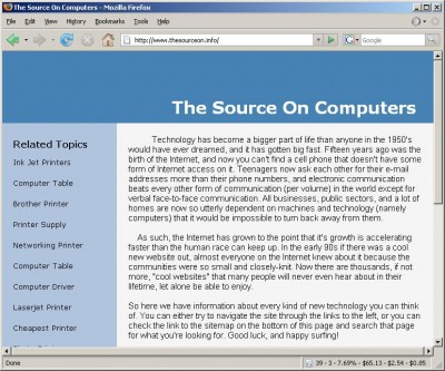 Computer Information Help Center 1.0 screenshot