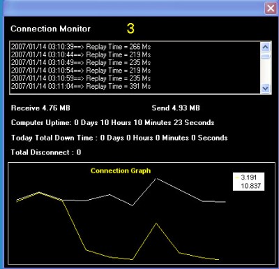 Connection Monitor 1.2 screenshot Connection Monitor 1.2 screenshot