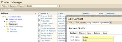 Contact Manager 2.0 screenshot Contact Manager 2.0 screenshot