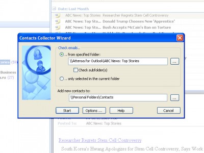 ContactsCollector 1.10 screenshot ContactsCollector 1.10 screenshot