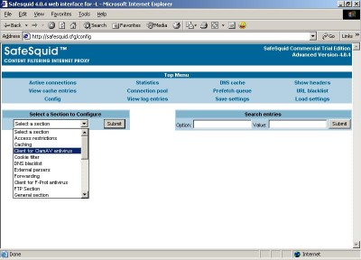 Content Filtering Proxy SafeSquid SR-4.2.2 screenshot