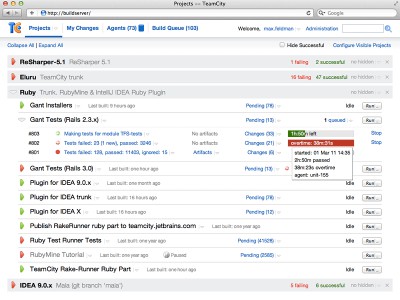 Continuous Integration Server TeamCity 7 screenshot Continuous Integration Server TeamCity 7 screenshot