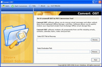 Convert OST to PST 2.1 screenshot Convert OST to PST 2.1 screenshot