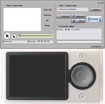 Convert To Zune Video 5.75.3241 screenshot
