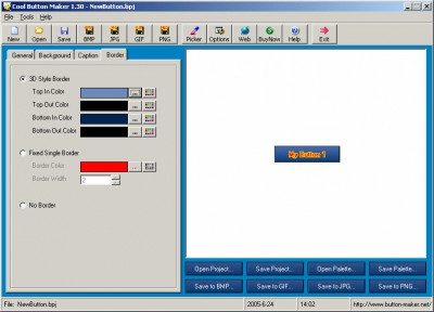 Cool Button Maker 1.20 screenshot Cool Button Maker 1.20 screenshot
