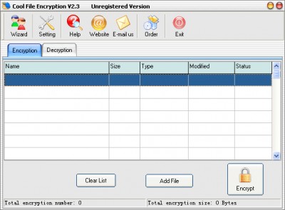 Cool File Encryption 2.4 screenshot Cool File Encryption 2.4 screenshot