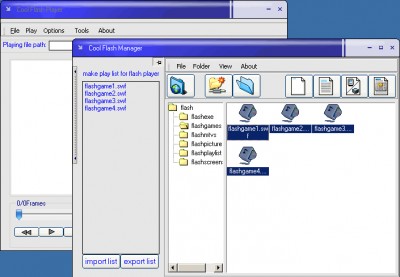 Cool Flash Player&Manager 2.18 screenshot Cool Flash Player&Manager 2.18 screenshot
