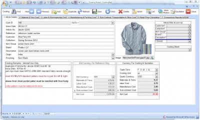 CostingNet 2.88 screenshot