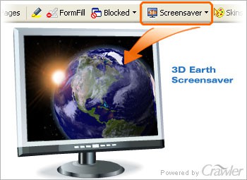 Crawler 3D Earth Screensaver 1.1 screenshot