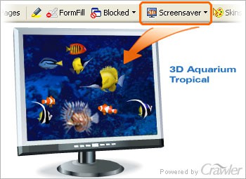 Crawler 3D Tropical Aquarium Screensaver 1.1 screenshot Crawler 3D Tropical Aquarium Screensaver 1.1 screenshot