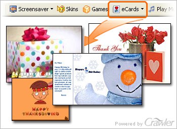 Crawler FREE eCards 1.1 screenshot Crawler FREE eCards 1.1 screenshot