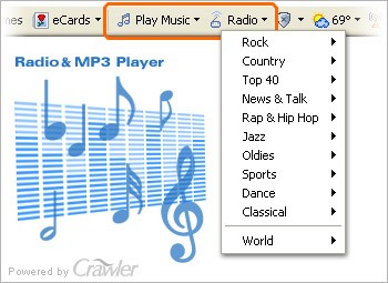 Crawler Radio&MP3 Player 1.1 screenshot Crawler Radio&MP3 Player 1.1 screenshot