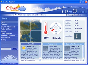 Crawler Weather 1.1 screenshot Crawler Weather 1.1 screenshot