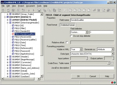 CredibleXML 2.1 (Java Edition) 2.1 screenshot