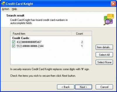 Credit Card Knight 1.3 screenshot Credit Card Knight 1.3 screenshot