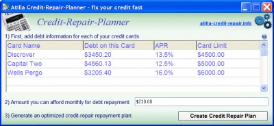 Credit-Repair-Planner 113.70a screenshot Credit-Repair-Planner 113.70a screenshot