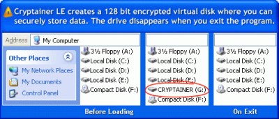 Cryptainer LE Free Encryption Software 6.0.1 screenshot Cryptainer LE Free Encryption Software 6.0.1 screenshot