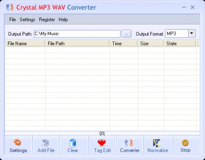 Crystal MP3 Converter 1.20 screenshot Crystal MP3 Converter 1.20 screenshot