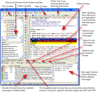 CSE HTML Validator Professional 7.01 screenshot