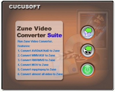 CUCUSOFT - DVD + Video to ZUNE Converter 5.97.6.2.6 screenshot CUCUSOFT - DVD + Video to ZUNE Converter 5.97.6.2.6 screenshot