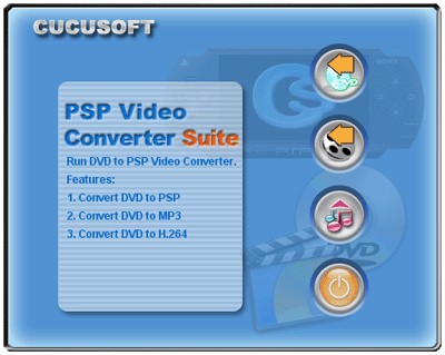 Cucusoft PSP Video Converter + DVD to PSP Suite 3 8.1.7.2 screenshot Cucusoft PSP Video Converter + DVD to PSP Suite 3 8.1.7.2 screenshot