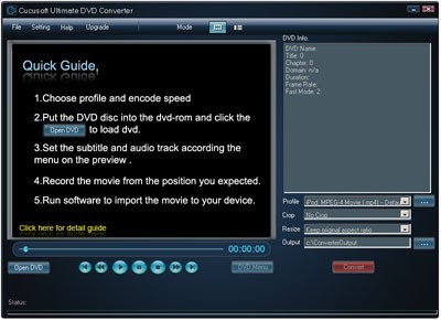 Cucusoft Ultimate DVD Converter 3 7.82 screenshot Cucusoft Ultimate DVD Converter 3 7.82 screenshot