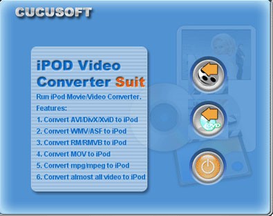CucusoftiPod Video Converter + DVD to iP 2.1.3 screenshot