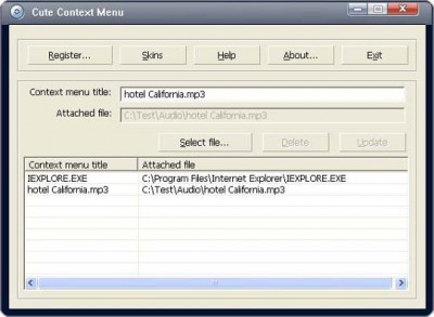 Cute Context Menu 1.3 screenshot