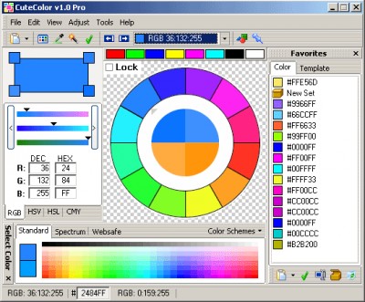 CuteColor Pro 1.6 screenshot