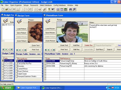 Cyber Organizer 6.0.2006 screenshot Cyber Organizer 6.0.2006 screenshot