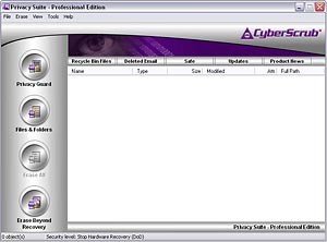 CyberScrub Privacy Suite Professional 4.1 screenshot