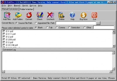 CZ-Pdf2Txt 1.1 screenshot