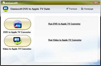 Daniusoft DVD to Apple TV Suite 1.2.32 screenshot Daniusoft DVD to Apple TV Suite 1.2.32 screenshot
