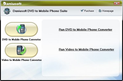Daniusoft DVD to Mobile Phone Suite 1.2.30 screenshot Daniusoft DVD to Mobile Phone Suite 1.2.30 screenshot