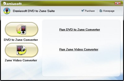 Daniusoft DVD to Zune Suite 1.2.32 screenshot Daniusoft DVD to Zune Suite 1.2.32 screenshot