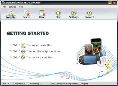 Daniusoft WMA MP3 Converter Beta 1.3.10 screenshot Daniusoft WMA MP3 Converter Beta 1.3.10 screenshot