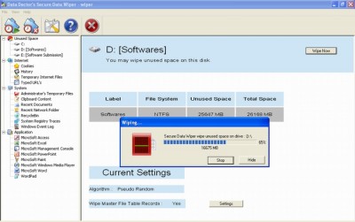 Data Wiper Software 2.0.1.5 screenshot Data Wiper Software 2.0.1.5 screenshot