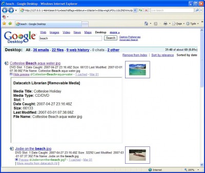Datacatch Desktop Search Assistant 1.01 screenshot Datacatch Desktop Search Assistant 1.01 screenshot