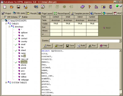 DB to HTML Express 3.1 screenshot
