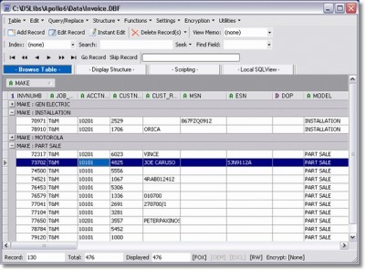 DBF-Desktop 1.01 screenshot DBF-Desktop 1.01 screenshot