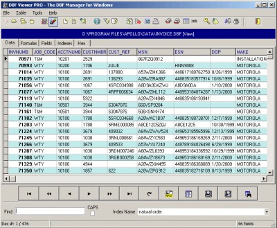 DBF Viewer PRO 4.0.1 screenshot DBF Viewer PRO 4.0.1 screenshot