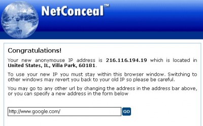DCS NetConceal Anonymizer 3.6.41.2 screenshot