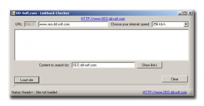 dd-soft.com Linkback-checker 1.0 screenshot