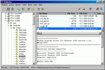 Deductus disk catalog 1.4 screenshot Deductus disk catalog 1.4 screenshot