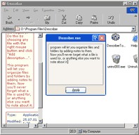 Describer 5.4.3 screenshot Describer 5.4.3 screenshot